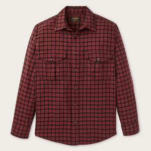 Lightweight alaskan guide shirt by Filson | Port / black plaid (Red)