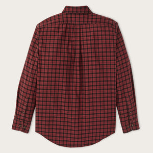 Lightweight alaskan guide shirt by Filson | Port / black plaid (Red)