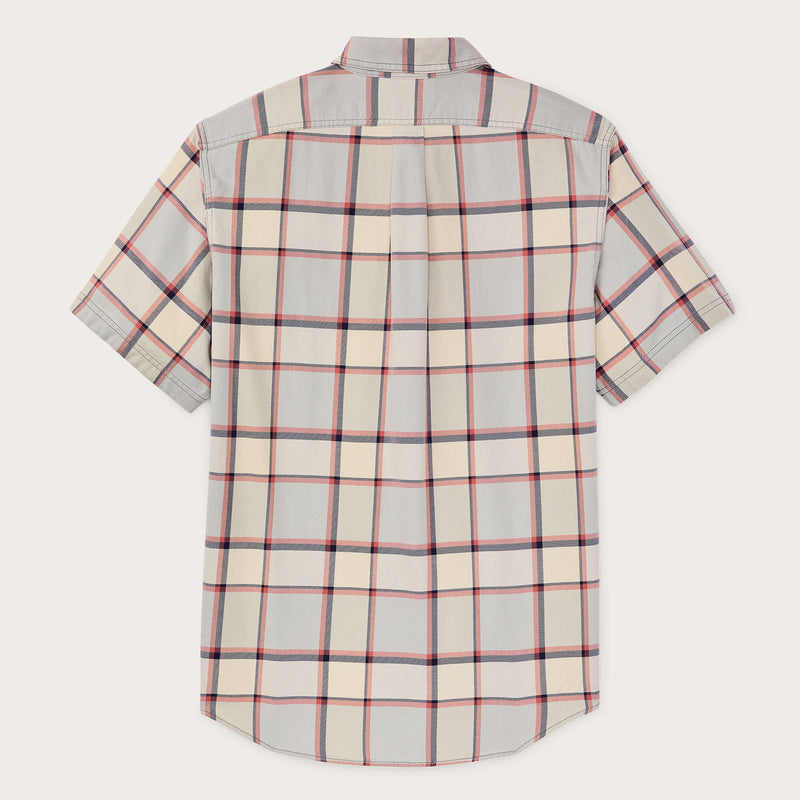 Short sleeve lightweight alaskan guide shirt von Filson | Light blue / tan plaid (Multicolor)