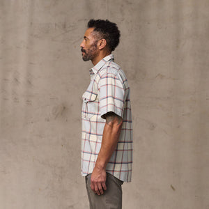 Short sleeve lightweight alaskan guide shirt von Filson | Light blue / tan plaid (Multicolor)