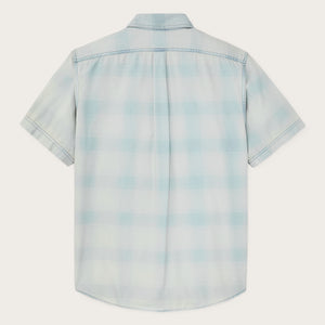 Short sleeve lightweight alaskan guide shirt by Filson | Indigo plaid (Blue)