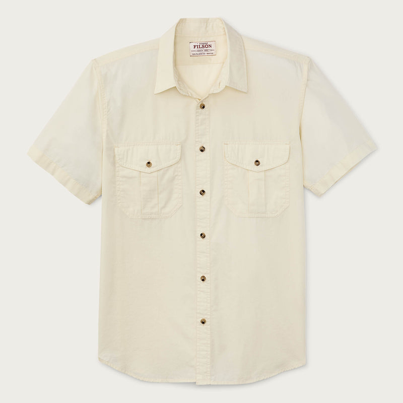 Filson's washed short sleeve feather cloth shirt von Filson | Ivory (Beige)