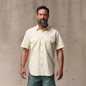 Filson's washed short sleeve feather cloth shirt von Filson | Ivory (Beige)