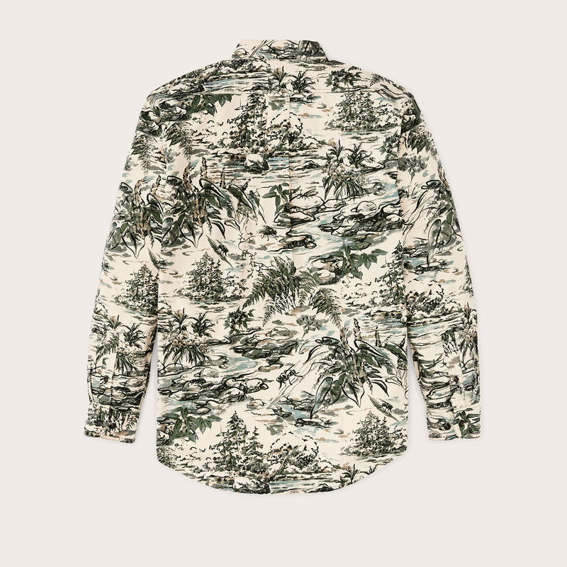 Filson x housefly washed feather cloth shirt von Filson | Khaki / scenic (Multicolor)