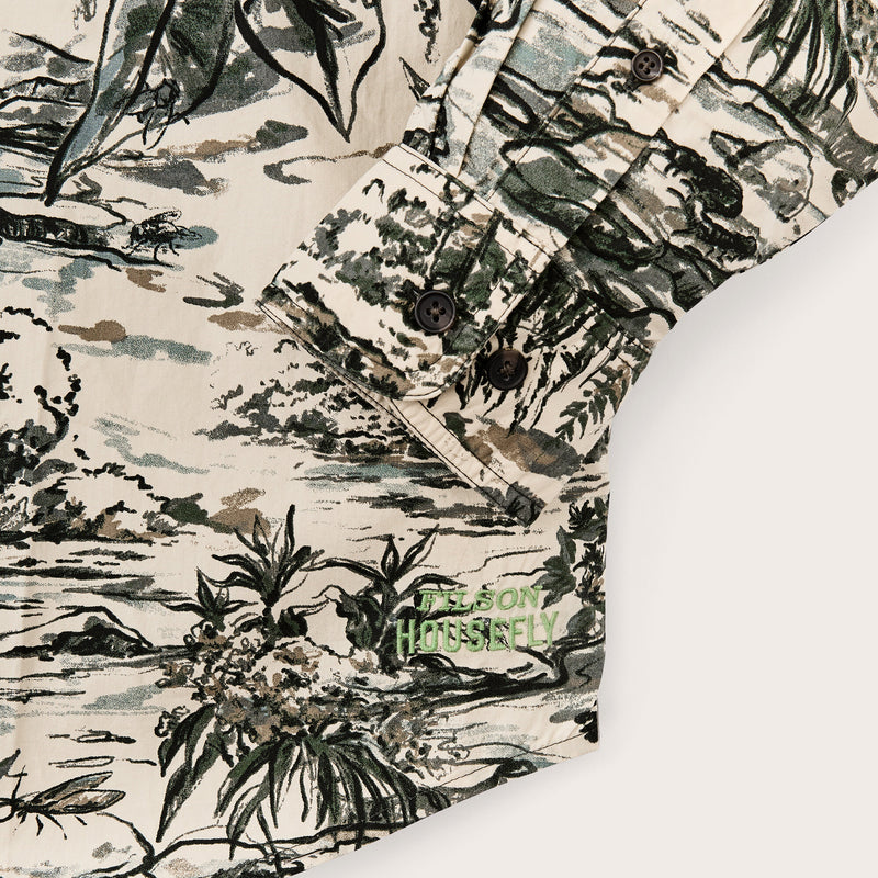 Filson x housefly washed feather cloth shirt von Filson | Khaki / scenic (Multicolor)