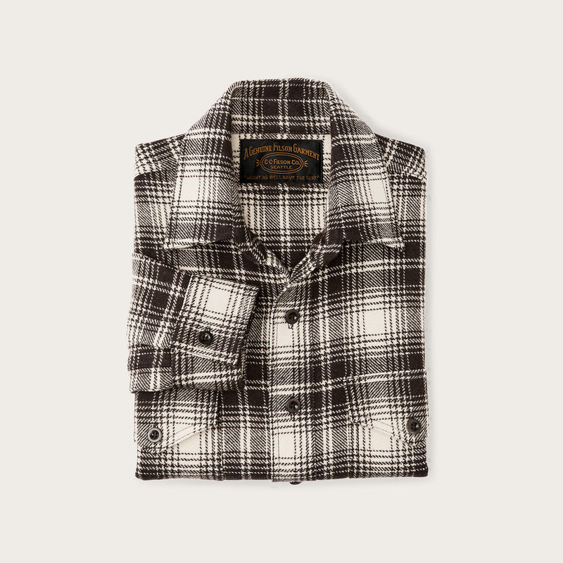 1922 archive wool shirt by Filson | Cream / dark brown p (Beige)