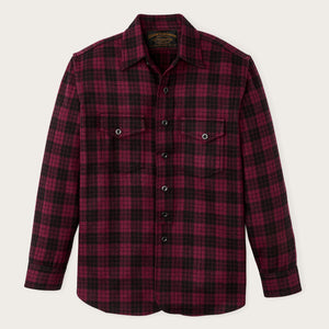 1922 archive wool shirt by Filson | Deep crimson / black (Red)