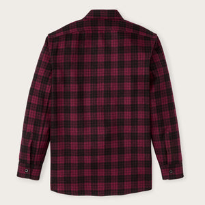 1922 archive wool shirt by Filson | Deep crimson / black (Red)