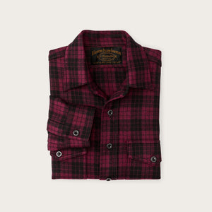 1922 archive wool shirt by Filson | Deep crimson / black (Red)