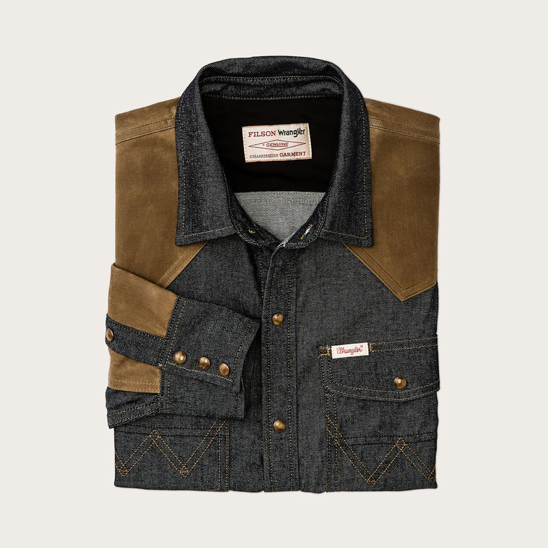 Camicia wild adventure wrangler x filson di Filson | Indigo (Blue)