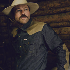 Camicia wild adventure wrangler x filson di Filson | Indigo (Blue)