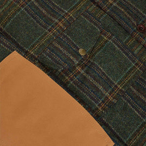 Filson x junya watanabe wool-leather shirt by Filson | Green black beige / (Green)