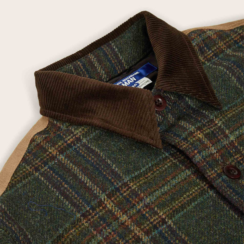 Filson x junya watanabe wool-leather shirt by Filson | Green black beige / (Green)