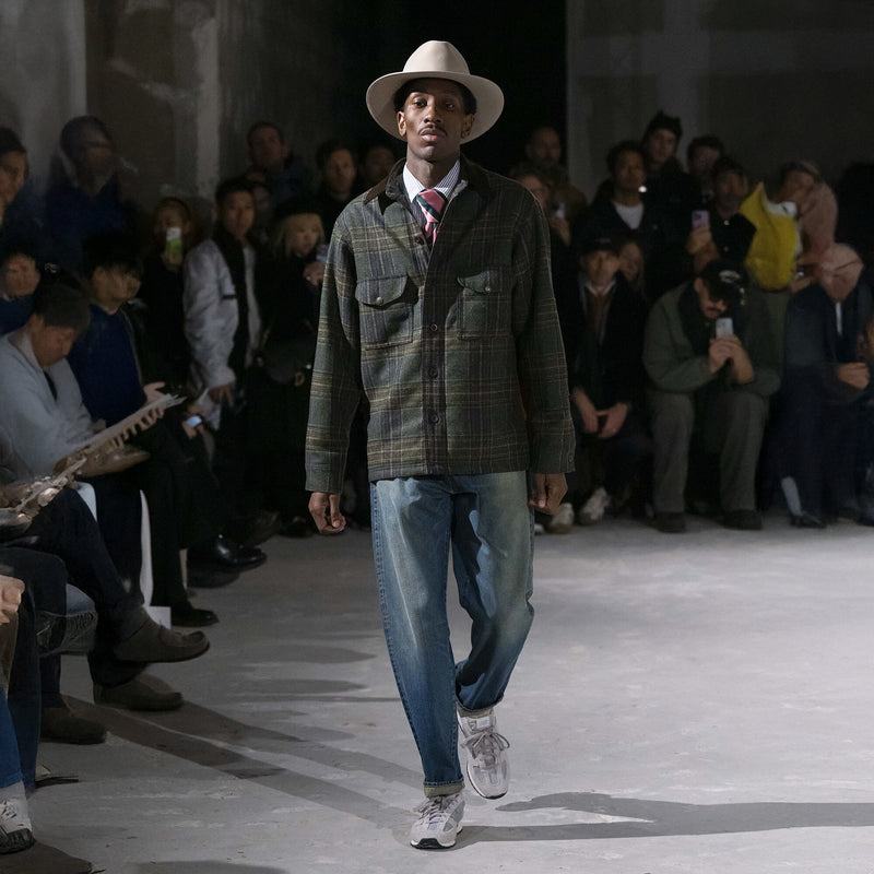 Filson x junya watanabe wool-leather shirt by Filson | Green black beige / (Green)