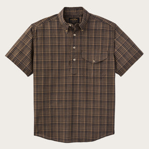 Short sleeve madras popover shirt von Filson | Brown / olive plaid (Brown)