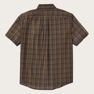Short sleeve madras popover shirt von Filson | Brown / olive plaid (Brown)