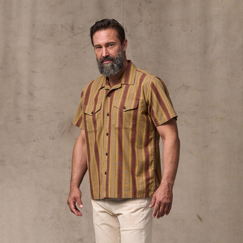 Chambray camp shirt von Filson | Brick / tan (Brown)