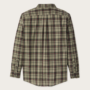 Madras button-down shirt by Filson | Olive / gravel plaid (Green)