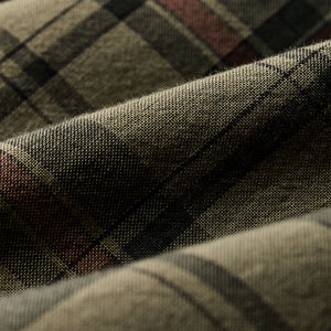 Madras button-down shirt by Filson | Olive / gravel plaid (Green)
