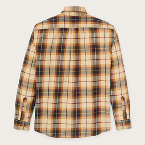Madras button-down shirt by Filson | Tan / spruce multi (Yellow)