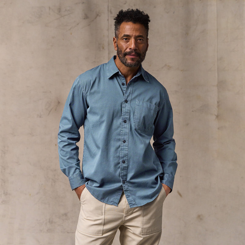 4.5-oz. twill shirt von Filson | Orion blue (Blue)