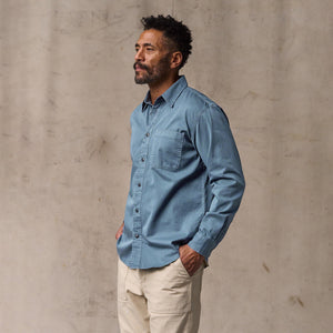 4.5-oz. twill shirt von Filson | Orion blue (Blue)