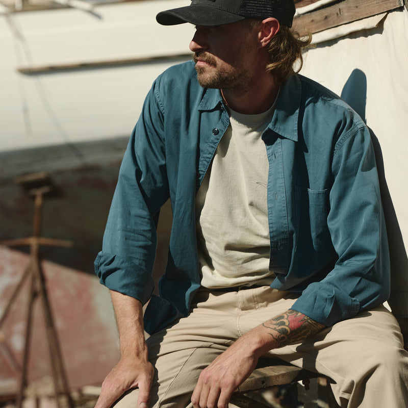 4.5-oz. twill shirt von Filson | Orion blue (Blue)