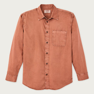 4.5-oz. twill shirt von Filson | Copper brown (Red)
