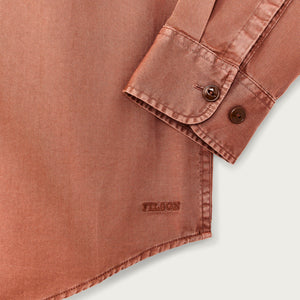 4.5-oz. twill shirt von Filson | Copper brown (Red)