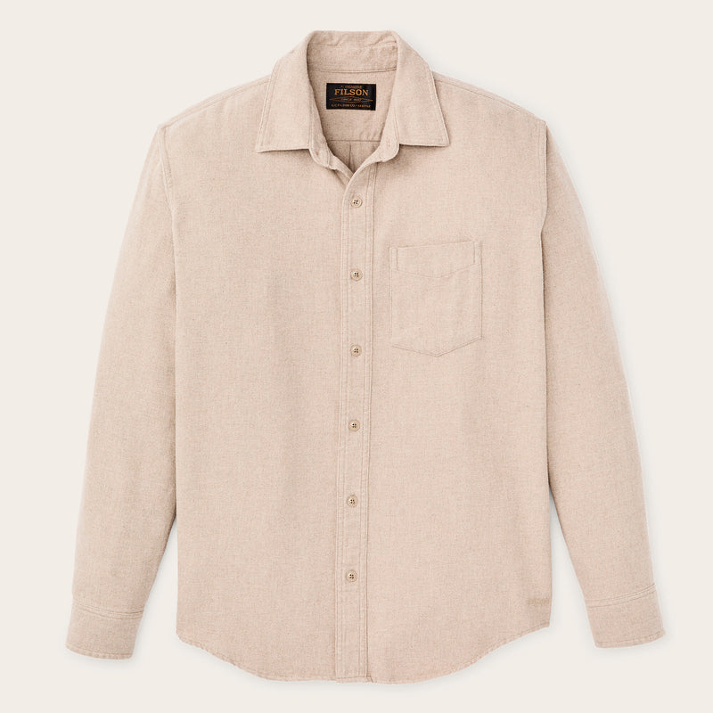 Rustic flannel shirt von Filson | Dark natural heather (Beige)