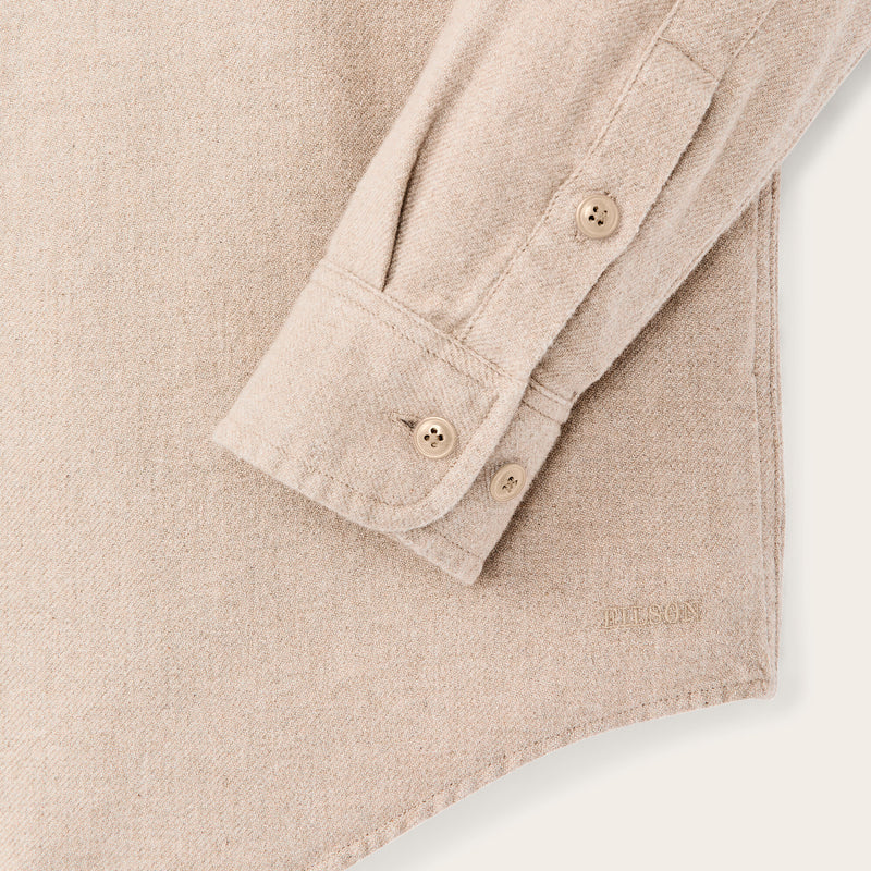 Rustic flannel shirt von Filson | Dark natural heather (Beige)
