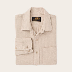 Rustic flannel shirt von Filson | Dark natural heather (Beige)