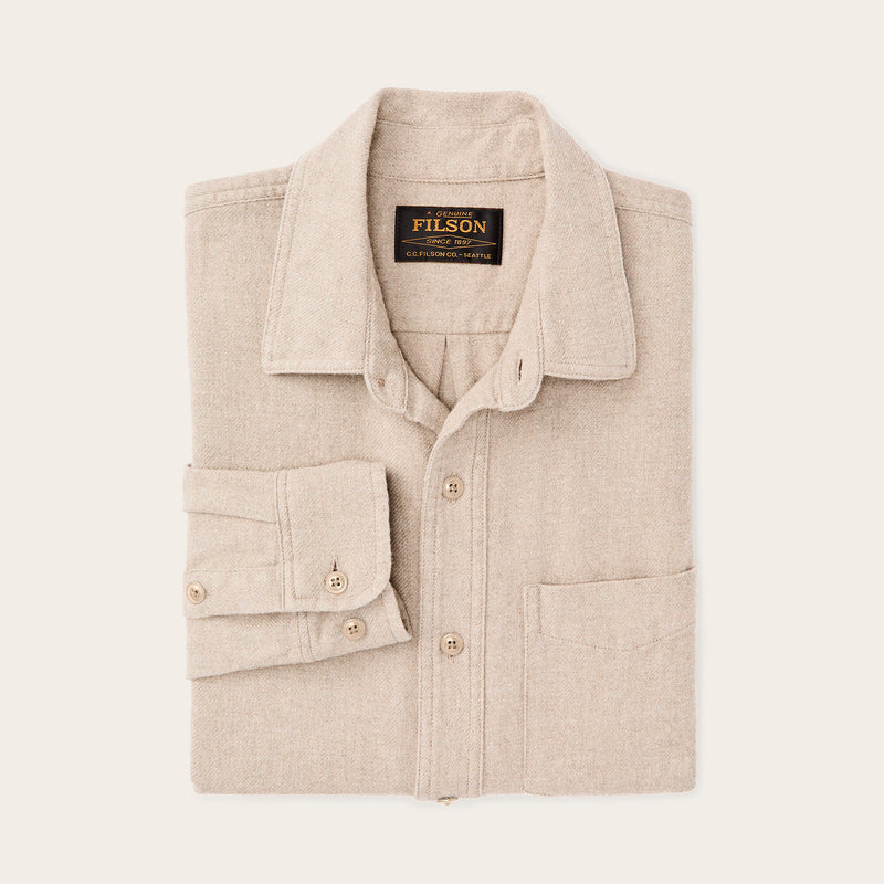 Rustic flannel shirt von Filson | Dark natural heather (Beige)