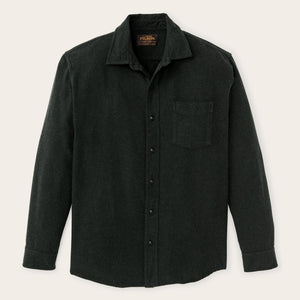 Rustic flannel shirt von Filson | Dark moss heather (Black)