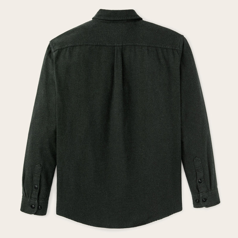 Rustic flannel shirt von Filson | Dark moss heather (Black)
