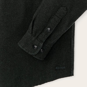 Rustic flannel shirt von Filson | Dark moss heather (Black)