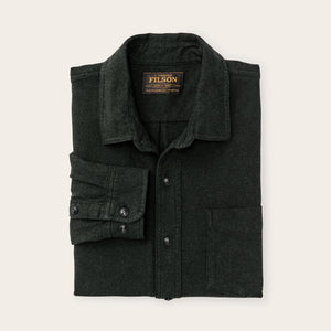 Rustic flannel shirt von Filson | Dark moss heather (Black)