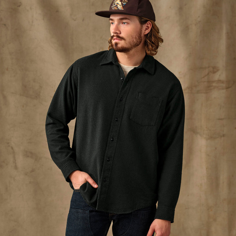 Rustic flannel shirt von Filson | Dark moss heather (Black)