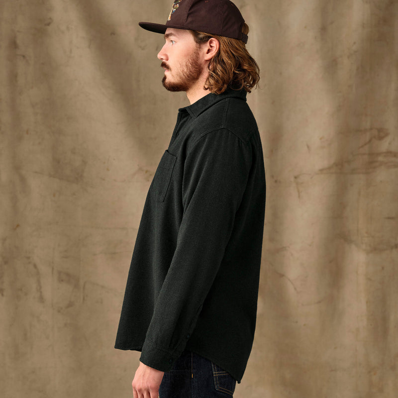Rustic flannel shirt von Filson | Dark moss heather (Black)