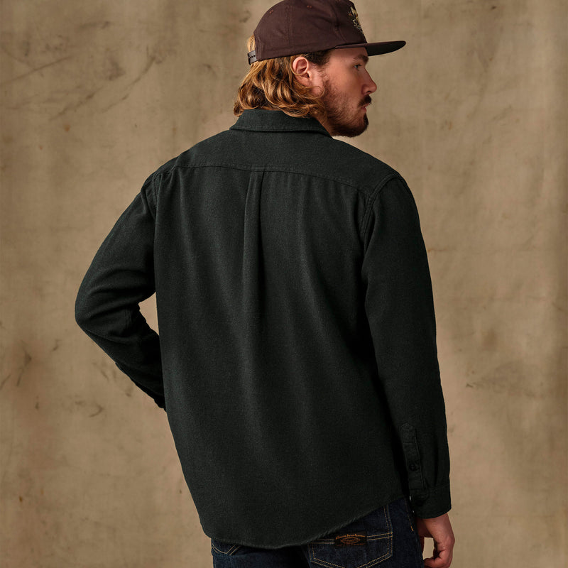 Rustic flannel shirt von Filson | Dark moss heather (Black)