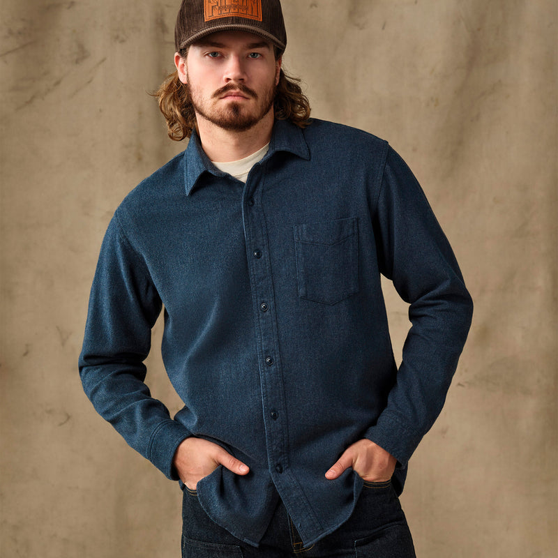 Rustic flannel shirt von Filson | Blue heather (Blue)