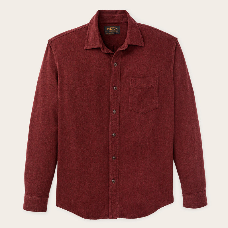 Rustic flannel shirt von Filson | Port heather (Red)
