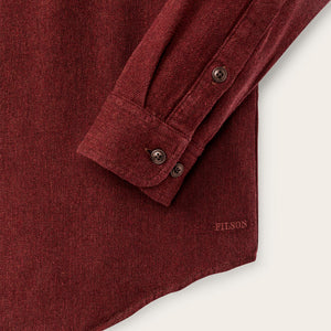 Rustic flannel shirt von Filson | Port heather (Red)