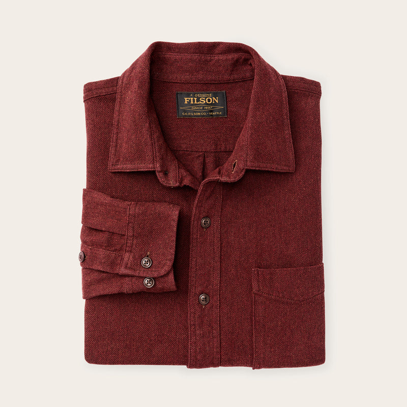 Rustic flannel shirt von Filson | Port heather (Red)