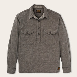 Field knit pullover shirt von Filson | Smoke heather (Brown)