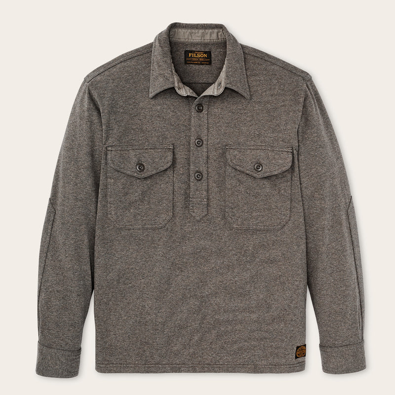 Field knit pullover shirt von Filson | Smoke heather (Brown)