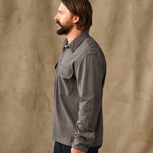 Field knit pullover shirt von Filson | Smoke heather (Brown)