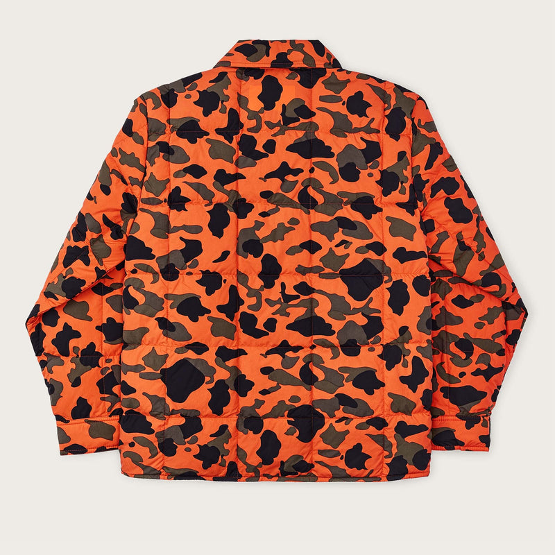 Lightweight down jac-shirt von Filson | Flame camo (Orange)