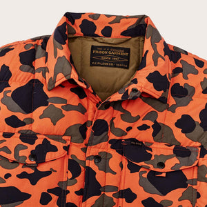 Lightweight down jac-shirt von Filson | Flame camo (Orange)