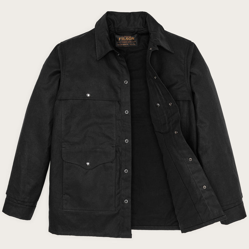 Giacca cruiser in tin cloth foderata di Filson | Black (Black)